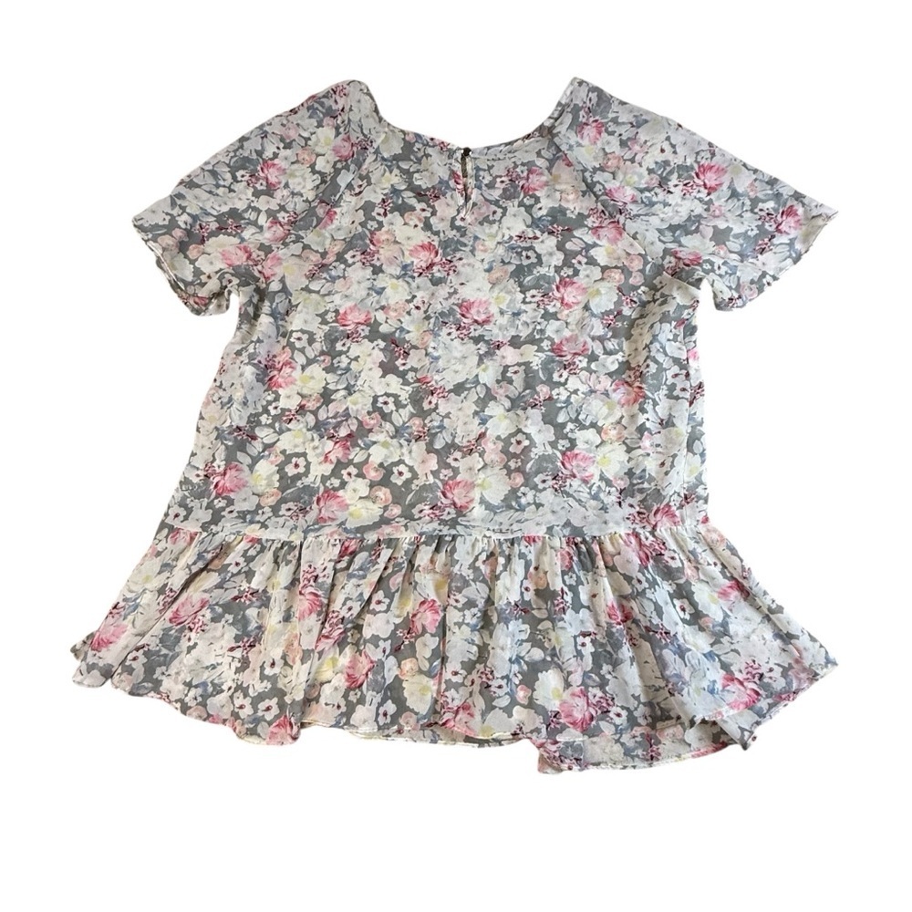 atmosphere UK 16 EU 44 Gray Floral Blouse - Picture 3 of 3